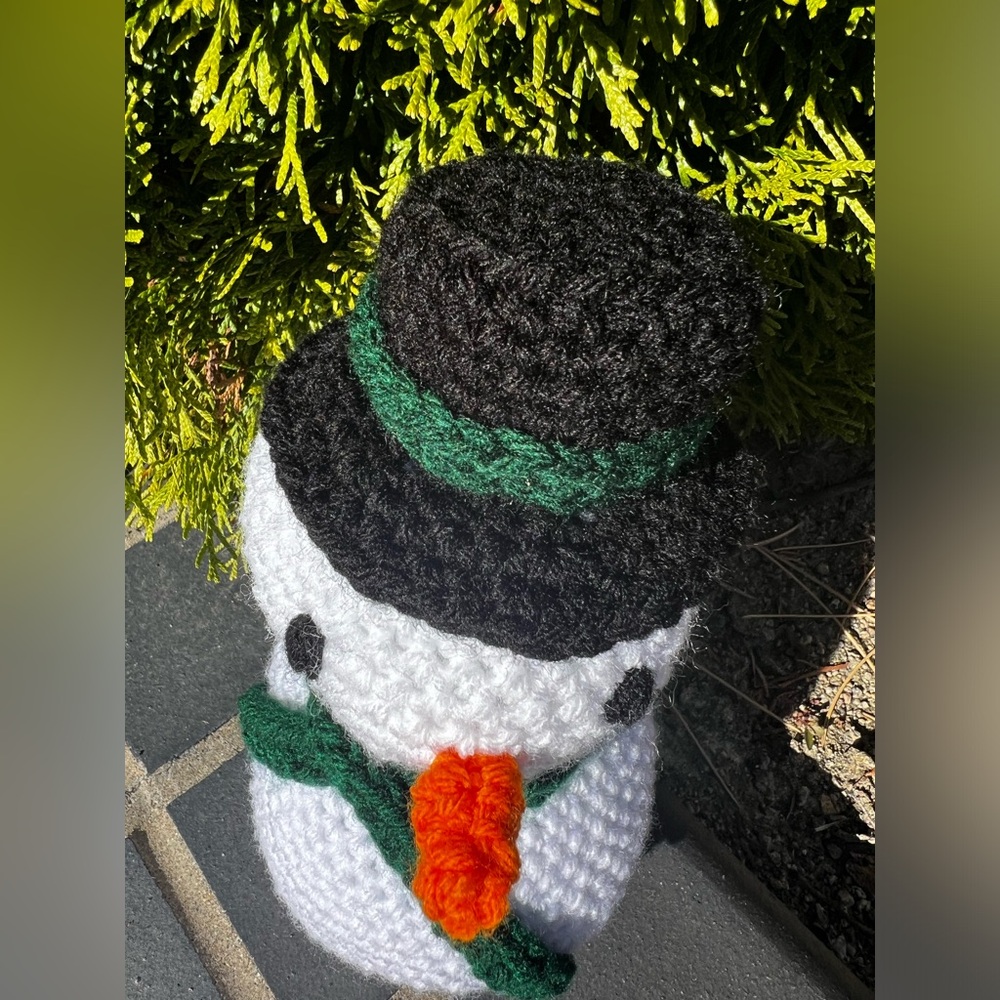 Hand Crocheted Frost the Snowman! - Picture 5 of 7